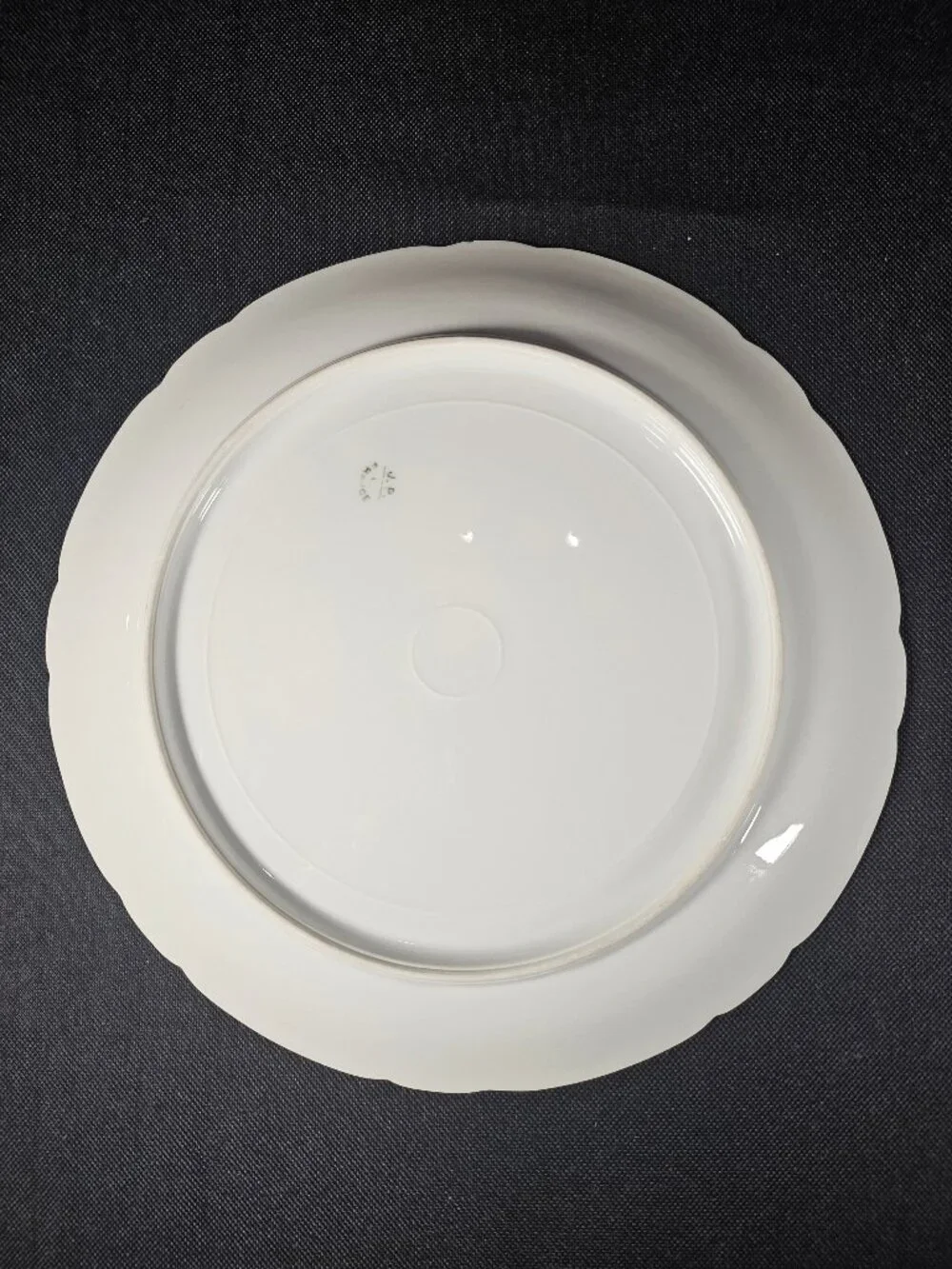 Antique JPL Pouyat Limoges France Hand Painted Orange Poppy Porcelain Plate